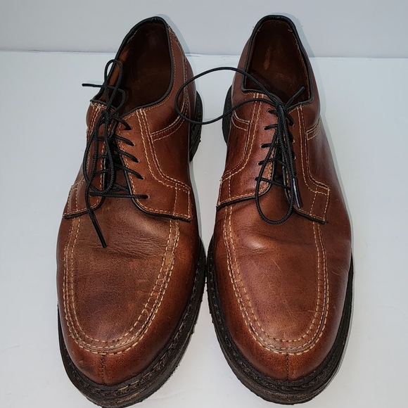 Allen Edmonds Other - Allen Edmonds Wilbert Brown Leather Lace Up Loafer Dress Shoe Size 9.5